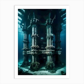 Underwater Structure-Reimagined Art Print