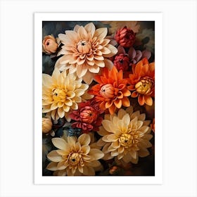 Dahlias 22 Art Print