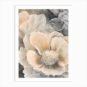 White Poppy 1 Art Print