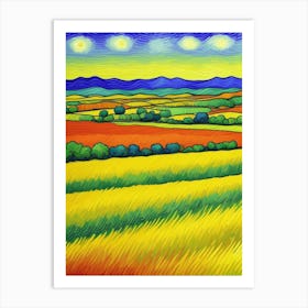 Field Of Sunflowers 2 Art Print