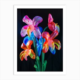Bright Inflatable Flowers Monkey Orchid 2 Art Print