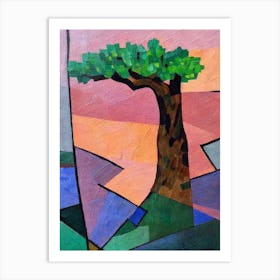 Olive Tree Cubist Art Print