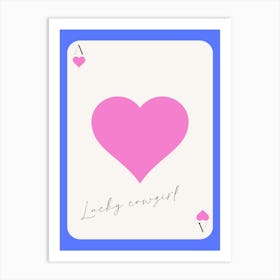 Lucky Girl Art Print