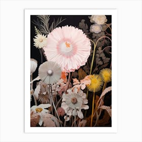 Flower Illustration Everlasting Flower 1 Art Print