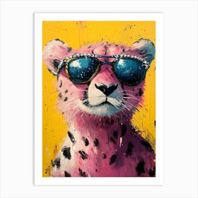 Cheetah In Sunglasses 1 Art Print