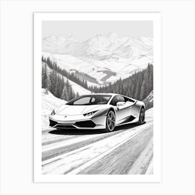 Lamborghini Huracan Tropical  4 Art Print