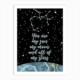 Sagittarius Constellation Art Art Print