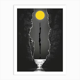 Moonlight In The Cave Art Print