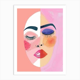 Woman'S Face 94 Art Print