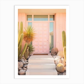 California Dreaming - Pink Mid-Century Art Print