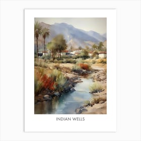 Indian Wells Watercolor 4travel Poster Art Print