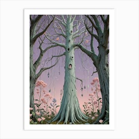 Creepy Tree Art Print