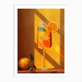 Aperol Spritz Orange 120 Art Print