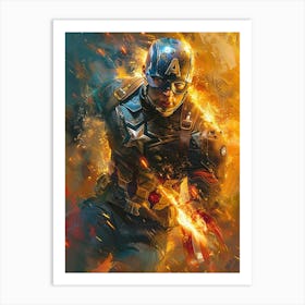 Captain America 39 Art Print