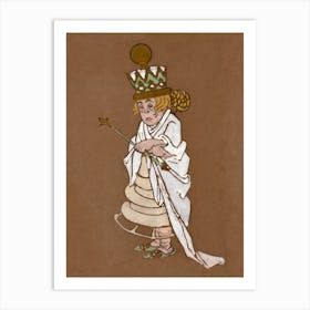 White Queen (1915), Alice in Wonderland Art Print