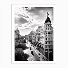 Madrid Spain Black And White Analogue Photography 3 Art Print