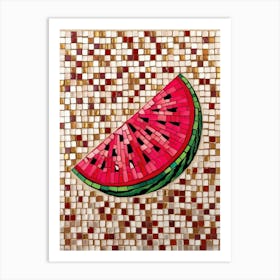 Watermelon Mosaic 3 Art Print