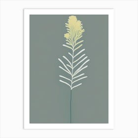 Club Moss Wildflower Simplicity Art Print