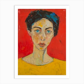 Portrait Of A Woman 600 Art Print