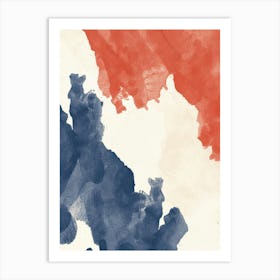 Red White And Blue Canvas Print Art Print