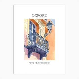 Oxford Travel And Architecture Poster 1 Art Print