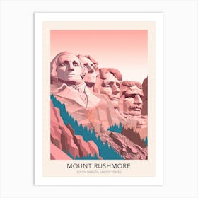 Mount Rushmore South Dakota United States Travel Poster Art Print