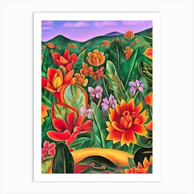 Flora Of Mexico Art Print