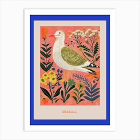 Spring Birds Poster Seagull 4 Art Print