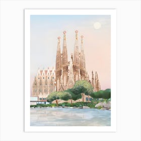 Sagrada Familia Barcelona Travel Art Print