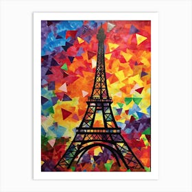 Eiffel Tower Paris Matisse Style 1 Art Print