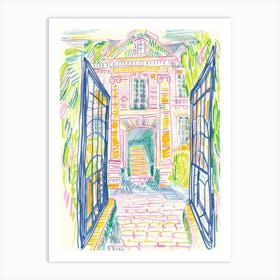 Doors And Gates Collection Chateau France 4 Art Print