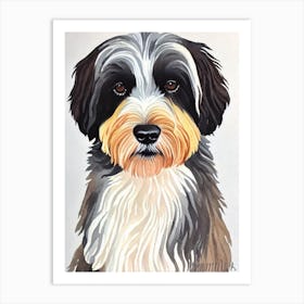 Tibetan Terrier 2 Watercolour Dog Art Print