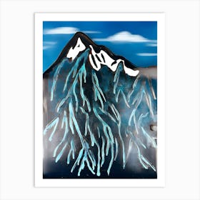 Acrylic Mountain Art (3) Art Print