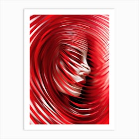 Abstract Portrait Of A Woman Art Print