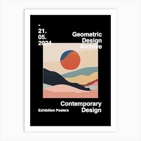 Geometric Design Archive Poster 44 Art Print