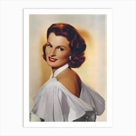 Maureen O'Hara Retro Collage Movies Art Print