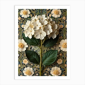 William Morris Hydrangea Art Print