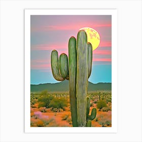 Cactus In The Sun Art Print