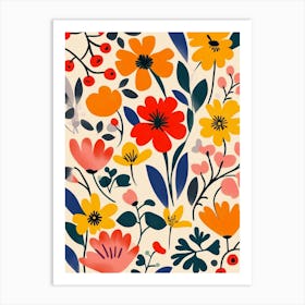 Floral Pattern 7 Art Print