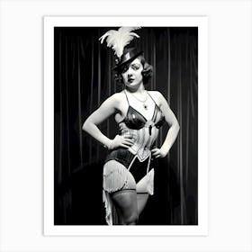 1920's Burlesque Dancer ~Reimagined 113 Art Print