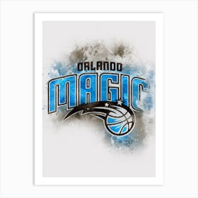 Orlando Magic Paint Art Print