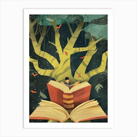 Book Illustration Art Print