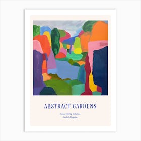 Colourful Gardens Tresco Abbey Gardens United Kingdom 3 Blue Poster Art Print