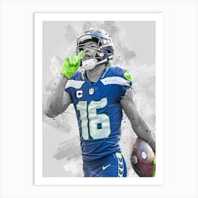 Tyler Lockett Seattle Seahawks Art Print