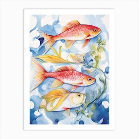 Three Fish Art Print