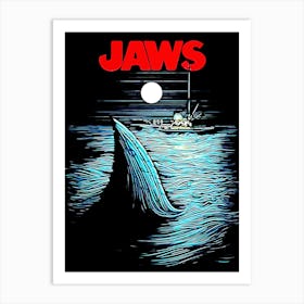 Jaws movies 4 Art Print