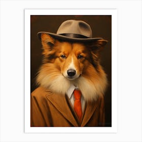 Gangster Dog Shetland Sheepdog 2 Art Print