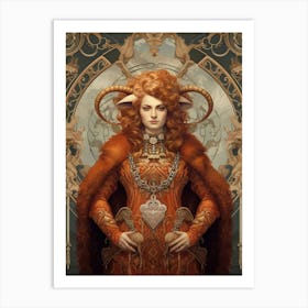 Horned Lady Art Print