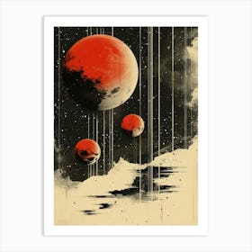 Red Planets Art Print