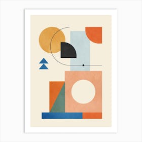 Geometric Color Play 02 Art Print